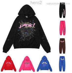 Spindelhoodies rosa spindel hoodie ung thug sp5der spårdräkt 55555 män kvinnor webbjacka tröja spindlar 555 lpm us size sx my2d