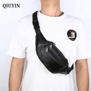 Qiuyin New Chic Men's male Waist Travel Belt Vintage Fanny Chest hip belt Bag Waterproof Pouch Korean Pack Bum MX200717208l