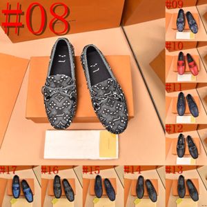 40Model Super Soft Men's Moccasins Slip na mężczyzn Designer Mokejsy Flats Casual Footue Crocodile Mikrofibry Buty Plus Size 38-46