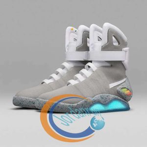 Mag Size Air Us Big Designer 13 Designer Back to the Future Sneakers Marty McFly Led Shoes Lighting Up Sneakes Shoes