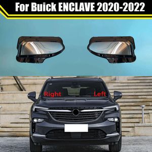 Auto Case Strålkastare för Buick Enclave 2020 2021 2022 Bilstrålkastare Lampskärmslampdäcke Huvudlampa Lätt glasskal