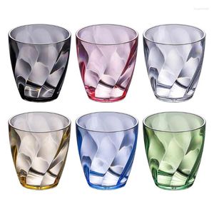 Tumblers Unbreaktable Plastic Drinking Glasses 310 ml Shatterproof Water återanvändbar fruktjuice öl Champagne Cup för bar