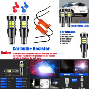 Novas luzes decorativas 2pcs w16w t15 921 led de luz de lâmpada reversa de LED de cancus 901 lâmpada de backup para citroen c4 3 Grand Picasso 2 cactus c5 aircross 2018-2021