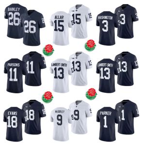 CUSTOM CUSTOM 2023 Rose Bowl Patch Penn State Nittany Football Jersey College Drew Allar Nicholas Singleton Saquon Barkley Trace McSorley Mi