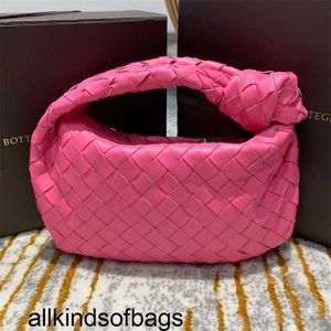 venetassbottegass Woven Jodie Handbag Net Red Asigo Same Mini Croissant Bag Single Shoulder Underarm Cloud Bag Knot Bag Dumpling Bags cy