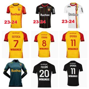 Maillot RC Lens 23 24 Futbol Formaları Ev Sarı Saint-Barbe Özel Openda Ganago Sotoca Futbol Gömlek Notre Sang Estor Pereira da Costa Frankowski