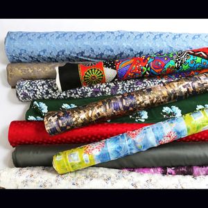 Tyg och sömnad Super affärer av meter naturliga sidenstyger Chiffon Georgette Crepe Silk Linen Cotton Wool Charmeuse 231218