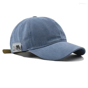 Ballkappen Mode Baseballmütze Frauen Baumwolle Seitenaufkleber Einfache Trucker Hut Männer Outdoor Sport Reise Sonnenhut Snap Back Gorros Großhandel