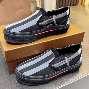 Designer Sneakers Men Casual Shoe Two-Tone Cotton Flats Shoes Letter Calfskin Canvas Vintage Trainers With Box 499