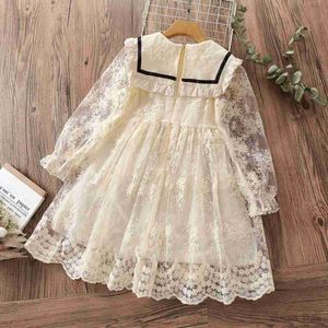 Girl's Dresses Kids Princess Dress for Girls Clothes Long Sleeve Floral Party Dress Baby Clothes Children Spring Autumn Costume 6 8 10 12 Years