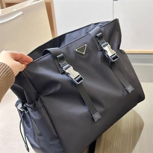 Designer sacolas das mulheres clássico saco de compras náilon leve moda maquiagem bolsa marca loja pacote masculino saco