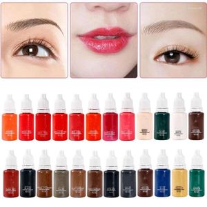 Tattoo Inks 24 Colors Ink Set Permanent Makeup Eyebrow Lips Eye Line Color Microblading Pigment For Body Beauty Art