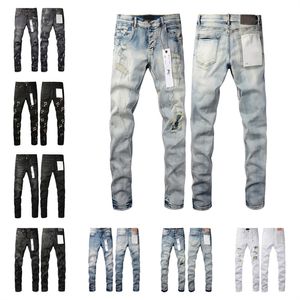 Purple Jeans Denim Troushers Designer de jeans masculino Jean Men calça preta de qualidade de alta qualidade design retro streetwear casual sweetpantes designers de joggers calça 168