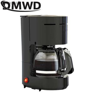 Kaffebryggare DMWD Electric Drip Coffee Maker 650 ml Hushåll Semi-Automatic Brewing Tea Pot American Coffee Machine Espresso EUL231219