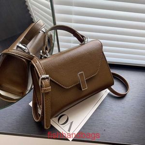 Designer Bag Valextra Iside Handbags This years popular handbag 2023 early autumn new womens bag texture single shoulder simple lychee patte With Real Logo