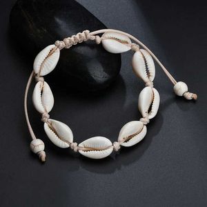 Anklets Böhmen Natural Shell Anklets for Women Foot Jewelry Summer Beach Barefoot Armband Ankle On Leg Chian Ankle Str AccessoriesL231219