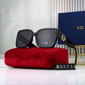 Designer-Sonnenbrillen für Frauen, Luxus-Brillen, beliebte Buchstaben-Sonnenbrillen, Unisex-Brillen, Mode, Metall-Sonnenbrillen mit Box, gutes Geschenk, 8 Farben