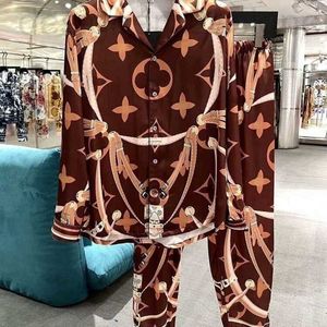 Mäns casual skjortor designer casual skjortor män kvinnor siden kort ärm skjorta byxor herr hem bär digitala tryckbyxor pyjama set 6sfz