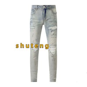 ple Jeans for Mens Designer Jeans Mens Jeans Antiaging Slim Fit Casual Jeans Hole Light Dark Gray Mens Pants Street Denim Tight Fitting 416 9278