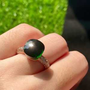 Bandringe Klassische Wassertropfen Candy Style Ring Lila Kristall Für Frauen 19 Farben Modeschmuck Vergoldet 231218