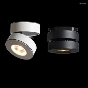 Plafoniere Faretti LED dimmerabili a montaggio superficiale di alta qualità Lampada COB 10W 12W Spot AC110-220V Illuminazione per interni