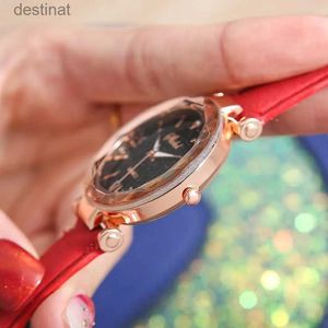 Kvinnors klockor wokai högkvalitativa mode casual Women's Belt Quartz Watch Lady Student Full Diamond Fashion Vintage Clock Womenl231217