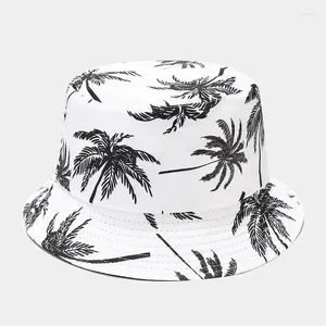 BERETS LDSLYJR 2023 BOMULL CARTHER TREE TREPRINT BUCHET HAT FISHERMAN Outdoor Travel Sun Cap för män och kvinnor 14