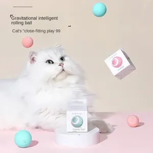 Cat Carriers Electric Ball Toys Automatic Rolling Smart Interactive For Cats Training Self-Moving Kitten inomhusspel