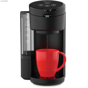 Кофеварки Instant Solo Caf Кофеварка на одну порцию 2-в-1 для капсул K-Cup и молотого кофе BlackL231219