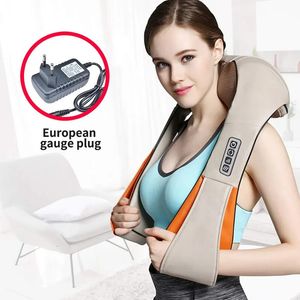 Massaging Neck Pillowws Kneading Shawl Neck Vehicle Home Massager Neck Shoulder Waist Whole Body Kneading And Kneading Massage Shawl Massage Chair Home 231218