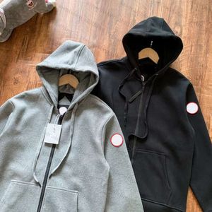 23SSメンズパーカーカナディアングース冬のフーディ濃い温かいパーカー作業服コートアウトドア濃厚なファッションカップルライブ高品質1kwe