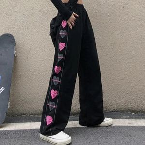 Women's Pants Capris Black Women Casual Pants Sweat Pants Streetwear Trousers Harajuku Wide Leg Hip Hop Punk Clothes for Girl 2024 Clothing Joggers 231218