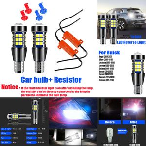 Nya dekorativa lampor 2st W16W T15 921 CanBus LED Reverse Lights glödlampa för Buick Regal Allure Lacrosse Lucerne Enclave Verano Encore Cascada Envision