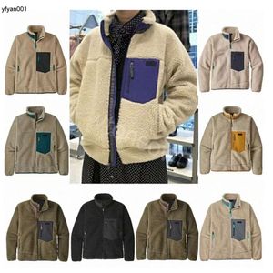 Designer Coats Mens Jackets Fleece Jacket tjock Warm Down Classic Retro Winter Par Modeller Lamb Cashmere Fleece Coat Par Winter Jacket