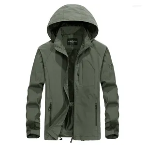 Men's Jackets Windbreaker Waterproof Military Hooded Water Proof Wind Breaker Casual Coat Male Autumn Outdoor