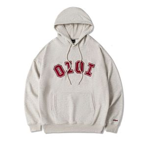 Korean Oioi Hoodie Rose Park Choi Ying broderad brev Huven Topp 5252 Trendig plyschjacka för kvinnor