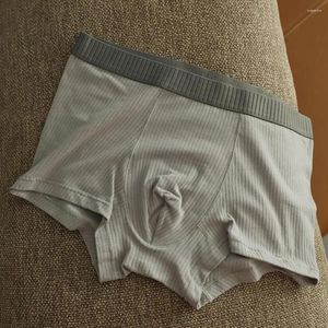 Mutande Alta elasticità Intimo uomo Boxer Slip morbido a vita media Elastico a righe Boxer da uomo Traspirante Antisettico Rapido