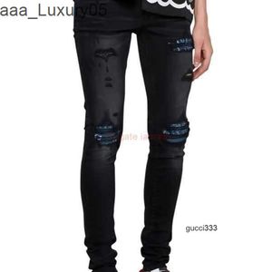 AM Pants Men amis imiri amiiri amari Designer Clothing es Jeans Denim amirl es Store Trend Brand Jeans amirlies Distressed Ripped am Skinny Motocycle Biker Rock GDQ5