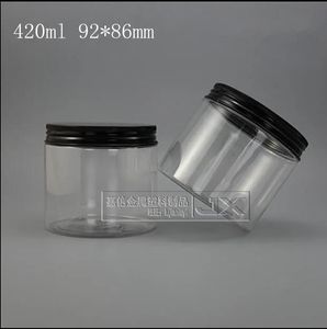 ボトル420g/ml透明なプラスチックビッグボトル卸売小売オリジナル補充可能な化粧品クリームバターハニーピル空のコンテナ瓶