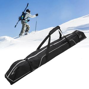 Skid snowboardsäckar 172 cm skidor utomhus campingpåse justerbar skid- och snowboardutrustning resväska Hållbart handtag för snowboardglasögonhandskar 231218