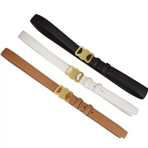 2022 Fashion Smooth Buckle Belt Retro Design Thin Waist Belts for Men Womens Width 2 5CM Genuine Cowhide 3 Color Optional High Qua287u