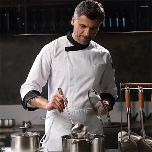 Magliette da uomo Catering Chef Abiti da lavoro Moda autunno e inverno Ristoranti El Pot Kitchen Long