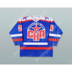 Niestandardowy Ivan Loginov 24 Saint Petersburg Blue Hockey Jersey New Top Sched S-M-L-XL-XXL-3XL-4XL-5XL-6XL