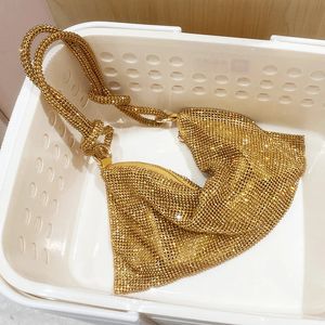 Handle Shining Crystal s Evening clutch Bag Purses and handbag luxury Designer silver Shoulder Hobo Bags party bag 240111
