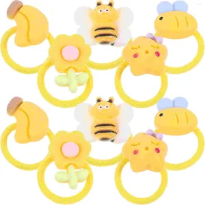 Dog Apparel 10 Pcs Pet Rubber Band Decorative Hair Tie Ties For Dogs Nylon Accessories Girl
