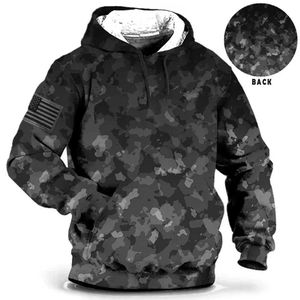 Giubbotti tattici 2023 New Camouflage Felpa con cappuccio da uomo Felpa con cappuccio americano Pullover oversize Moda maschile Streetwear Harajuku Abbigliamento casualL2031218