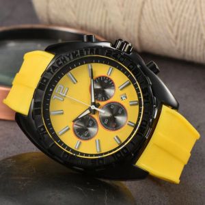 AAA Top Brand Silicone Quartz Fashion Mens Time Clock Watches Auto Date Men Dress Designer Watch Male Gifts Wristwatch SS2