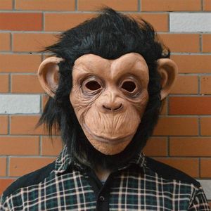 Halloween Mask Lovely Big Ear Diamond Full Face latex Monkey Mask environment-friendly For Halloween Cosplay Party2801