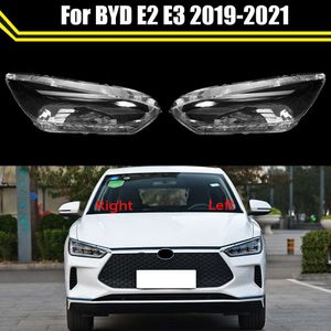 BYD E2 E3 2019 2020 2021カーヘッドライトレンズカバーランプシェードガラスランプカバーキャップヘッドランプシェルの自動ヘッドランプライトケース