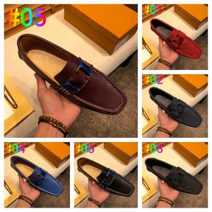 40 modelo de sapato de couro de luxo homens mocassins designer de couro genuíno sapatos preto amarelo macio sapatos casuais homem mocassins marca